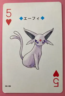 Espeon Playing Poker Card Lugia Nintendo Japanese Very Rare - Image 1