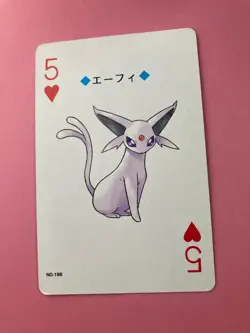 Espeon Playing Poker Card Lugia Nintendo Japanese Very Rare - Image 3