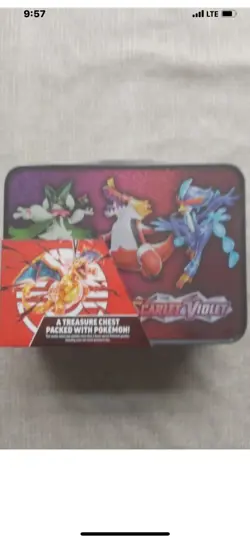 Pokemon TCG Scarlet & Violet Collectors Chest Tin New Free P&P 2023 - Image 3