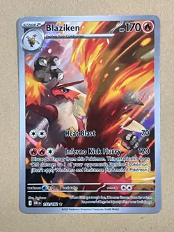 Pokemon TCG Blaziken 192/182 Destined Rivals Illustration Rare - Image 1