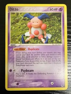 Pokemon 2006 Ditto Mr. Mime 12/17 Pop Series 3 LP - Image 1