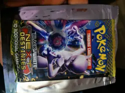 GENUINE Pokemon Black & White Next Destinies Sealed Booster Pack with Mewtwo Art - Image 1