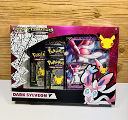 Pokemon Celebrations 25th Anniversary Dark Sylveon V Collection Box Sealed 820650809392 - Image 1