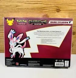 Pokemon Celebrations 25th Anniversary Dark Sylveon V Collection Box Sealed 820650809392 - Image 2