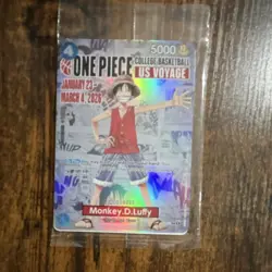 Sealed One Piece Monkey.D.Luffy US Voyage Card - Image 1