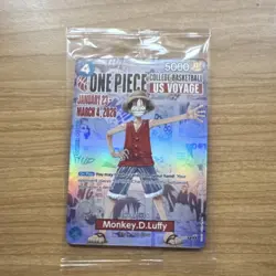 Bandai Monkey.D.Luffy P-055 Promo Full Art Holo One Piece CCG Promotion Card - Image 1