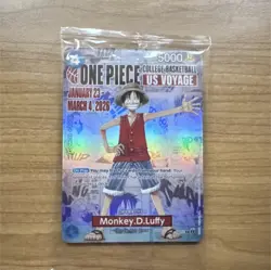 Bandai One Piece CCG US Voyage Promo Holo Card Monkey D. Luffy 2026 - Image 1