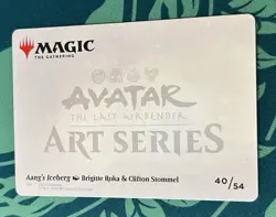 Aang’s Iceberg Art Series Gold Stamped Signature Avatar Last Airbender ASTLA MTG - Image 2