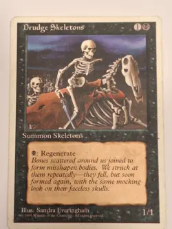 Drudge Skeletons - (MP) 4th Edition Core Set - Magic the Gathering MTG - Image 1