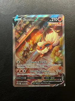 Pokemon TCG - Flareon v - SWSH179 - Black Star Promo - NM - Image 1