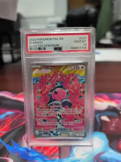 Pokemon 2023 Pal En-Paldea Evolved Illustration Rare Flamigo #227 PSA 10 - Image 1