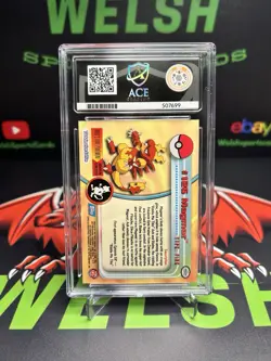 2000 Topps Pokemon Tv Animation Series 3 Magmar #126 Rainbow Foil ACE 8 Mint - Image 2