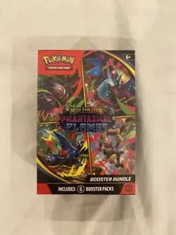 Pokemon TCG Mega Evolution Phantasmal Flames Booster Bundle PKC (6 Packs) - Image 1