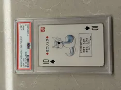 Pokemon DRATINI Yellow Back 10 of Spades POKER Playing Card 147 PSA 9 Nintendo - Image 2