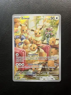 Pokemon TCG - Eevee 188/167 - Twilight Masquerade - Illustration Rare - NM Card - Image 1