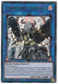 Condemned Darklord - (DUOV-EN006 - 1st Ed - Ultra Rare) - NM - Yugioh - Image 1
