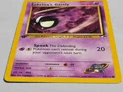 1st Edition SABRINA'S GASTLY First Edition 2000 Gym Heroes Pokemon Card #93/132 - Image 5