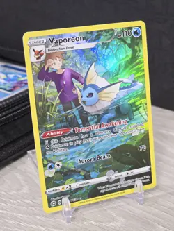 Pokemon Card Vaporeon TG02/TG30 Swsh09 Trainer Gallery Holo Brilliant Stars NM - Image 1