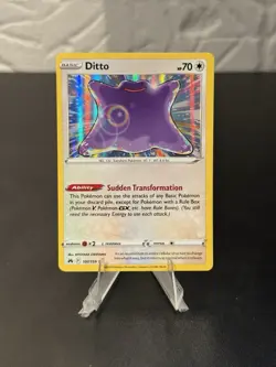 Ditto 107/159 Holo Near Mint Crown Zenith Pokemon Card - Image 1