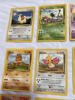 Vintage 1999 Pokemon Cards Lot 25 Base Jungle Fossil LP/NM No Duplicates - Image 2