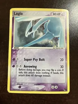 Lugia 2/17 Holo Pokemon TCG Pop Series 5 Promo DMG - Image 1