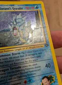 Giovanni's Gyarados 5/132 Gym Challenge Holo Rare Pokemon Card SWIRL - Image 3