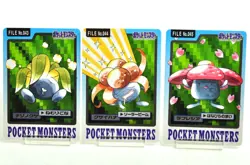 Pocket Monsters Oddish/Gloom/Vileplume Pokemon card TCG Carddass Japanese LP - Image 1