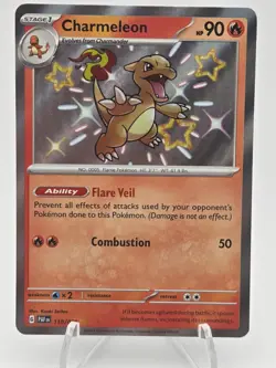 Pokemon Charmeleon Shiny Rare Holo 110/091 SV: Paldean Fates 2024 HP90 - Image 1