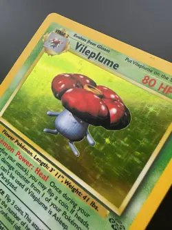 Pokemon TCG Vileplume Holo Rare Card Jungle Unlimited Edition 15/64 WOTC LP - Image 3