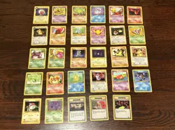 Pokemon Team Rocket 29 Card Bulk Lot NM Common Uncommon WOTC Vintage - Image 1