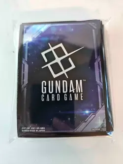 Gundam Card Game Official Card Sleeves (70) EX Space Black Bandai Card Fest - Image 1