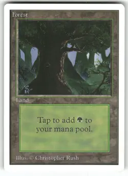 Forest (C) Unlimited Edition Land Magic: the gathering Near Mint or Better - Image 1