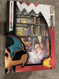 Pokemon TCG Celebrations Lance's Charizard V Collection Box - SEALED 25th Anni - Image 1