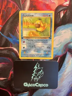 Carte pokemon wizard fossile edition 1 ed1 francais vf fr Psykokwak 53/62 - Image 1
