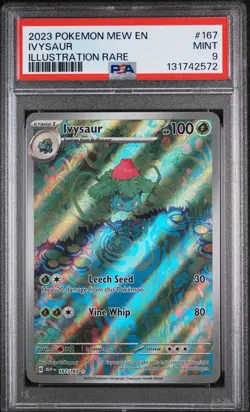 IVYSAUR 167/165 PSA 9 POKEMON 151 ILLUSTRATION RARE POKEMON CARD ENGLISH - Image 1