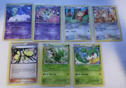 Pokemon Radiant Collection Card Lot – Gardevoir Holo, Snivy Line, Elesa - Image 1