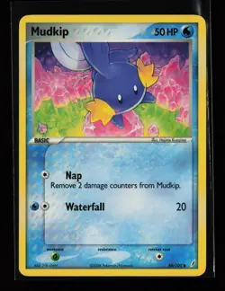 Mudkip 58/100 Common Crystal Guardians Pokemon Card - Image 1
