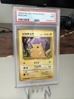 1996 Pokemon Japanese Base Set Pikachu #25 PSA 9 Mint - Image 2