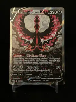 Pokemon TCG Galarian Moltres v Alt Art SWSH Chilling Reign 177/198 NM - Image 1