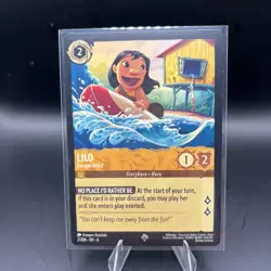 Disney Lorcana Azurite Sea Lilo Escape Artist Super Rare Card 2/204 - Image 1