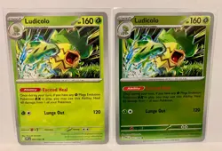 Ludicolo 007/94 Reverse Holo & Base Cards - Phantasmal Flames Set - Pack Fresh - Image 1