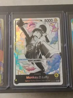One Piece 3 Card Egghead Character Alt Art Lot Luffy Leader Nico Robin/ Nami - Image 1