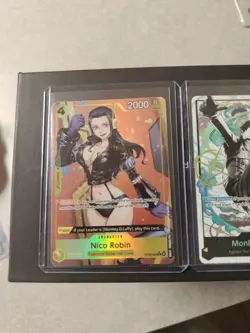 One Piece 3 Card Egghead Character Alt Art Lot Luffy Leader Nico Robin/ Nami - Image 3