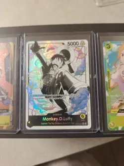 One Piece 3 Card Egghead Character Alt Art Lot Luffy Leader Nico Robin/ Nami - Image 4