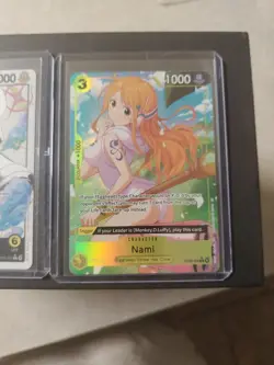 One Piece 3 Card Egghead Character Alt Art Lot Luffy Leader Nico Robin/ Nami - Image 5