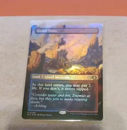 Steam Vents Borderless FOIL Lorwyn Eclipsed Pack Fresh MTG MINT - Image 1
