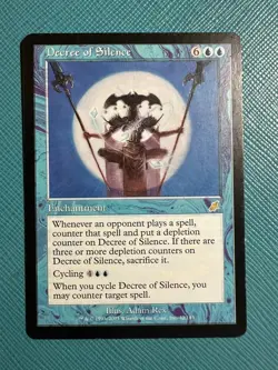 Decree of Silence - Scourge - Pre-modern *LP* MtG - Image 1