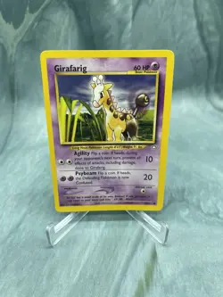 Girafarig 58/111 Common Neo Genesis Pokemon Card LP - Image 1