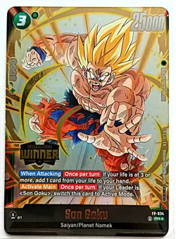 Dragon Ball, 4 Card, Release Event, GOLD STAMPED, Tournament Winner's, Bundle. - Image 4