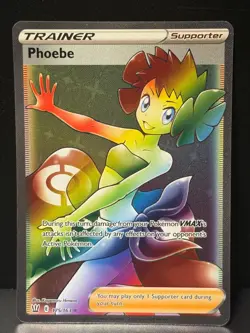 Phoebe 175/163 SWSH Battle Styles Secret Rare Rainbow Pokemon Card AA10 NM1 - Image 1